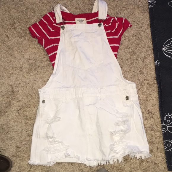 overall skirt white